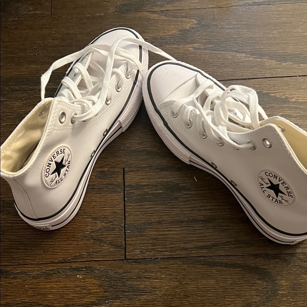 Converse White High-Top Sneakers